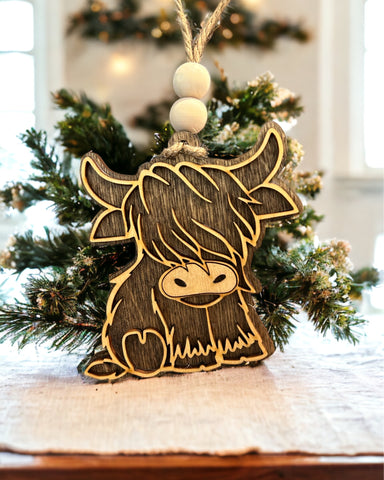 Highland Cow Ornament