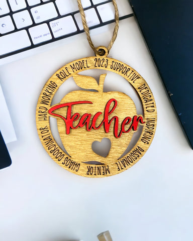 Teacher Ornament.